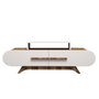 Hanah Home Soporte de TV Nogal y Blanco